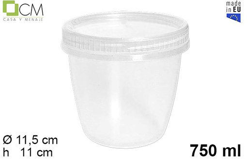 [103128] Contenitore in plastica con tappo a vite 750 ml