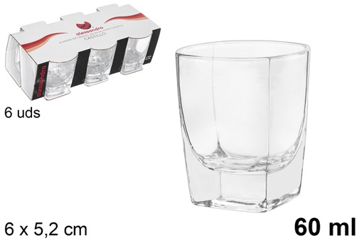 [105540] Pack 6 verre à liqueur Castillo 60 ml