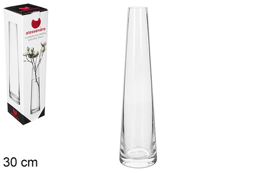 [107679] Natural glass vase 30 cm