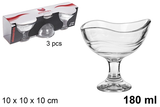 [107830] Pack 3 copa cristal helado Navona 180 ml