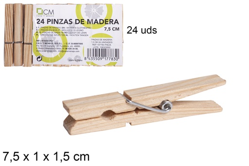 [107783] Pack 24 picchetti in legno 7,5 cm
