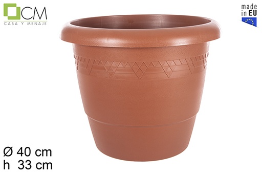 [102938] Maceta plástico Elsa terracota 40 cm