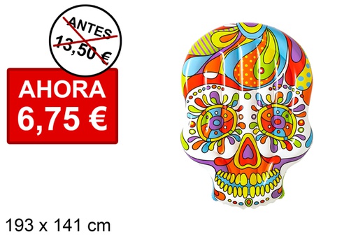 [204252] Isla hinchable calavera fiesta 193x141 cm