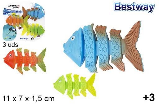 [204284] Peces de plástico para bucear Squiggle Wiggle +3 años