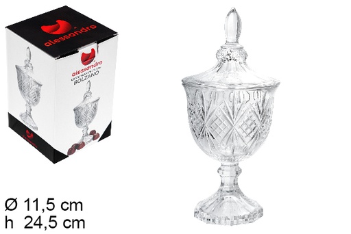 [107958] Bolzano glass candy bowl