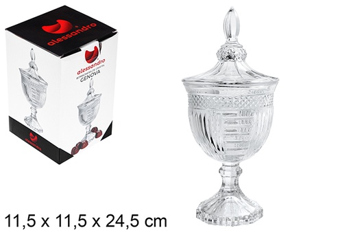 [107959] Bonbonnière en verre Genova