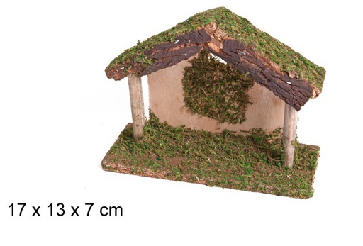 [107542] Wooden cabin 17x13x7 cm