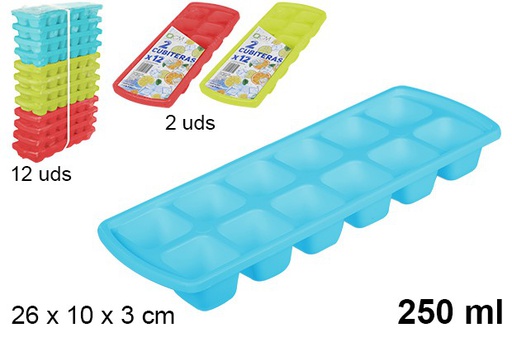 [108071] Pack 2 cubiteras colores surtidos 250 ml