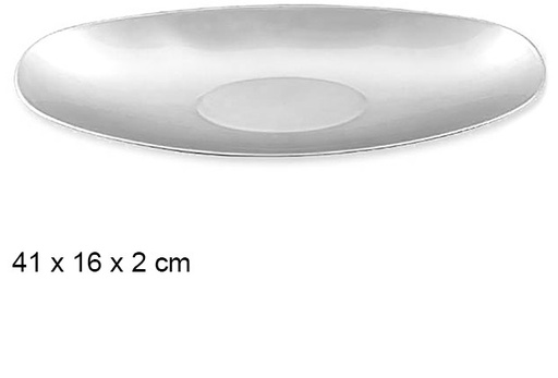 [107585] Plat ovale doré 41x16 cm