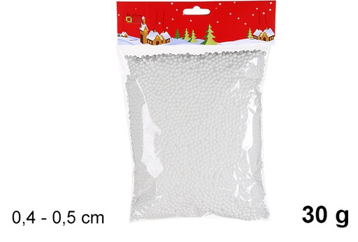 [107561] Neige artificielle de Noël 30 gr. (0,4 - 0,5 cm)