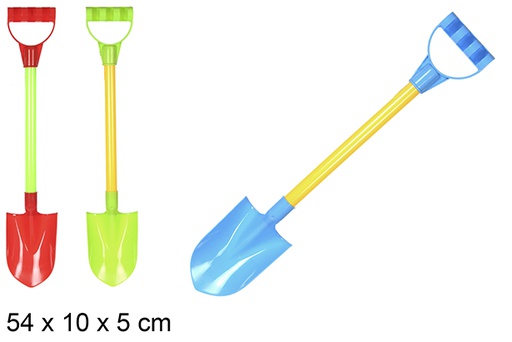 [108604] Colorful beach tip shovel 54x10 cm