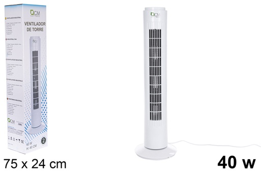 [101656] Ventilador de torre blanco 40 W