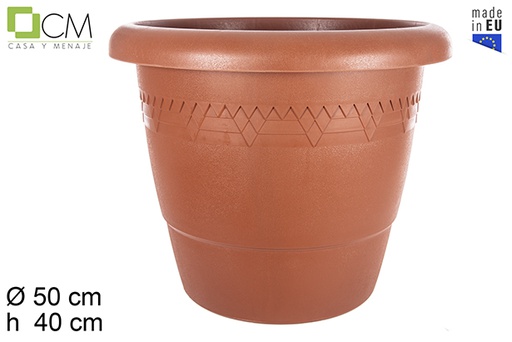 [103101] Maceta plástico Elsa terracota 50 cm