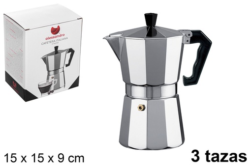 [108035] Caffettiera in alluminio 3 tazze