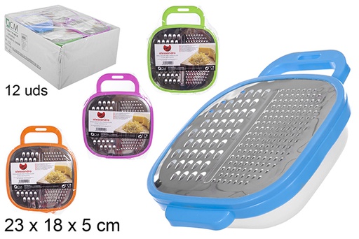 [104194] Rectangular grater with 23x18 cm tank