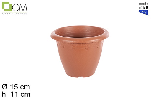 [103016] Vaso in plastica Elsa terracotta 15 cm