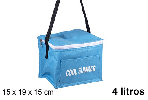 [108401] Sac isotherme thermique bleu 4 l.