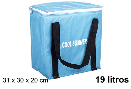 [108403] Sac isotherme thermique bleu 19 l.