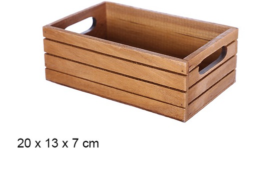 [108170] Caja madera caoba 20x13x7 cm