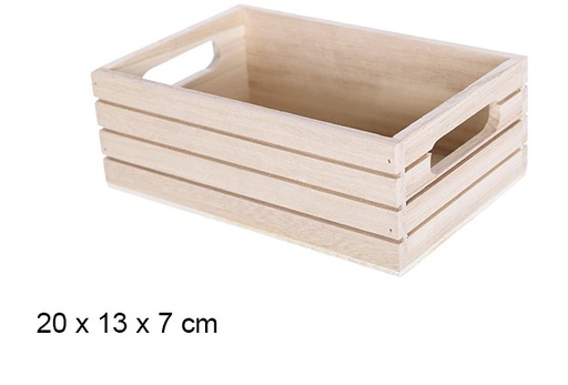 [108171] Caja madera natural 20x13x7 cm
