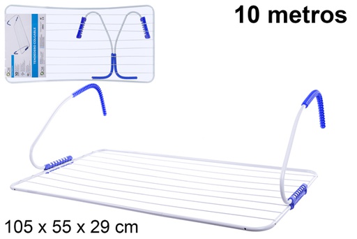 [108075] Metal clothesline hang 10 m.