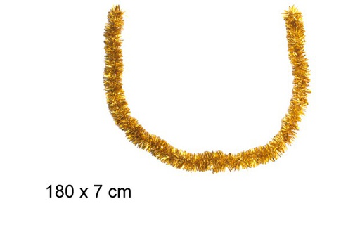 [109293] Boa pelo ancho oro 7x180cm