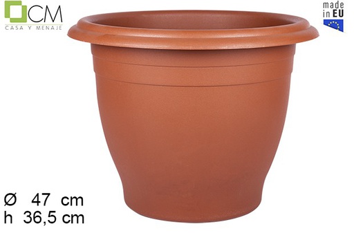 [102826] Maceta plástico campana terracota 47 cm