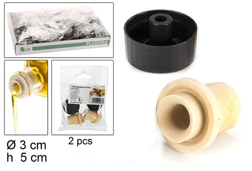 [108859] Pack 2 oil pourer caps