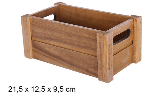 [108178] Caja madera caoba 21,5x12,5x9,5 cm