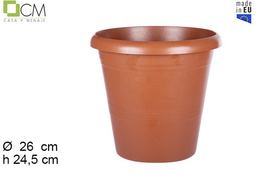 [102895] Pot en plastique en terre cuite 26 cm