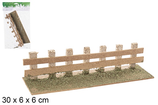 [109372] Wooden fence 30x6 cm