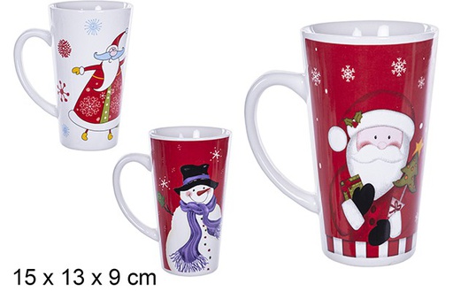 [109414] Taza cerámica Navidad decorado surtido 15x13 cm