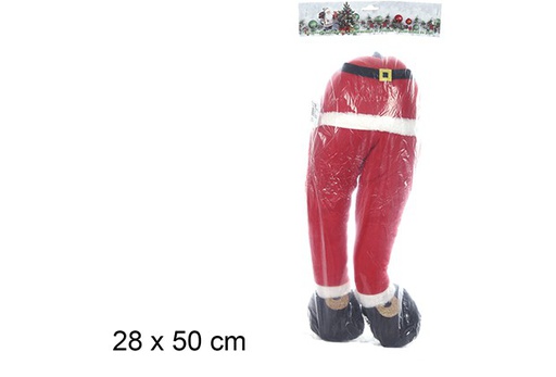 [109480] Piernas Papa Noel con gancho 28x50 cm