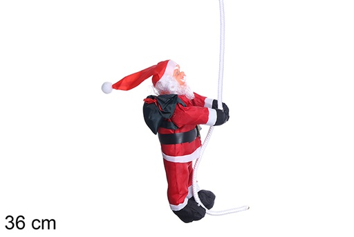 [109740] Tecido impermeável do Papai Noel com corda 36 cm