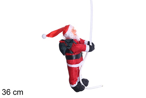 [109740] Tissu imperméable Père Noël avec corde 36 cm