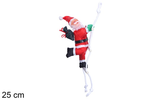 [109749] Tecido impermeável Papai Noel com escada 25 cm