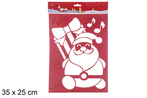 [109768] Stencil per finestra Babbo Natale 35x25 cm 