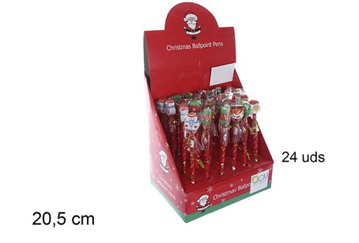 [109822] Crayons décorés de Noël assortis 20,5 cm