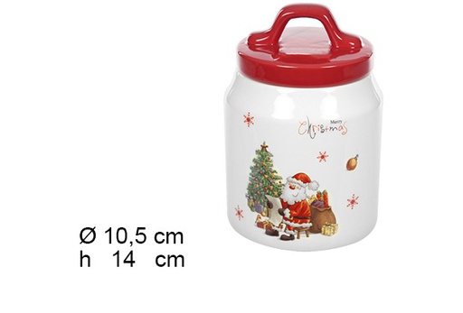 [109346] Christmas ceramic jar 10,5 cm