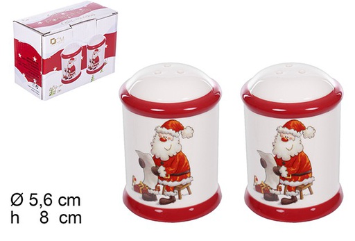 [109353] Christmas ceramic salt/pepper shaker