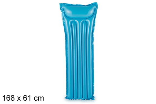 [204428] Colchoneta hinchable azul 183x69 cm