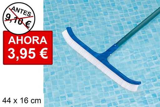 [204460] Brosse de nettoyage de piscine courbée 44 cm
