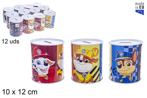 [108679] Hucha metal Paw Patrol Boy 10x12 cm