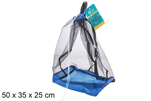 [107255] Mochila de rede para praia 50x35 cm