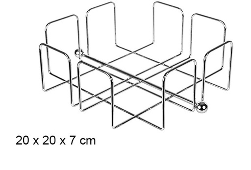 [108436] Portatovaglioli in metallo 20x7 cm