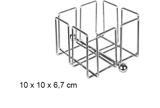 [108437] Metal napkin holder 10x6,7 cm