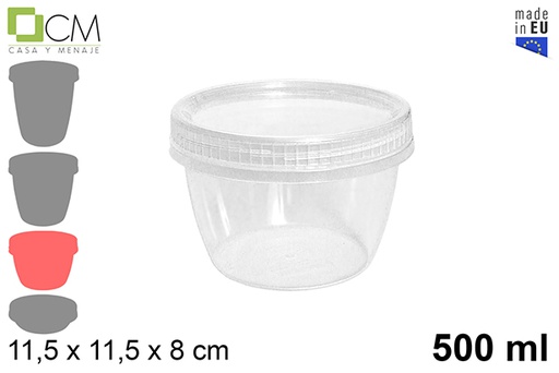 [103127] Twist top food storage container 500 ml