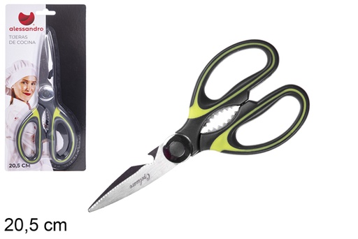 [108608] Tijeras cocina mango colores 20.5cm