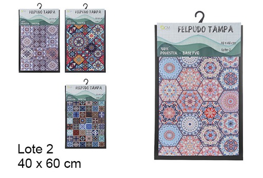 [108976] Felpudo Tampa surtidos lote 2 40x60 cm