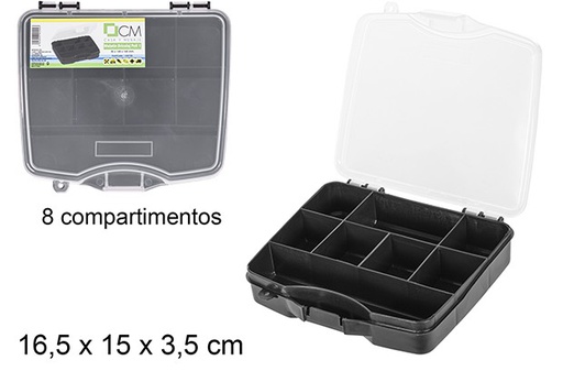 [109756] Plastic briefcase with 8 compartments Poli 1